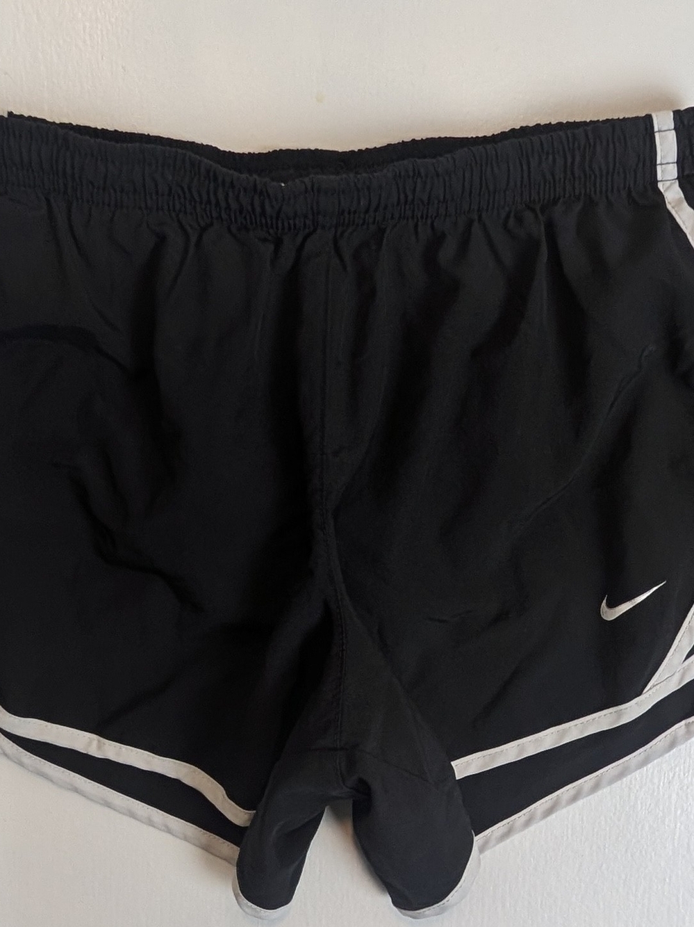 Nike Girl's Black Running Shorts with Contrast Trim